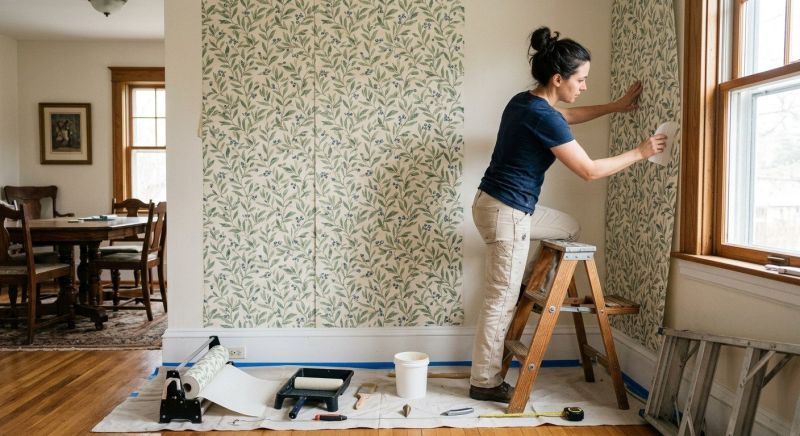 Bedroom Wallpaper Installation in Roswell, GA