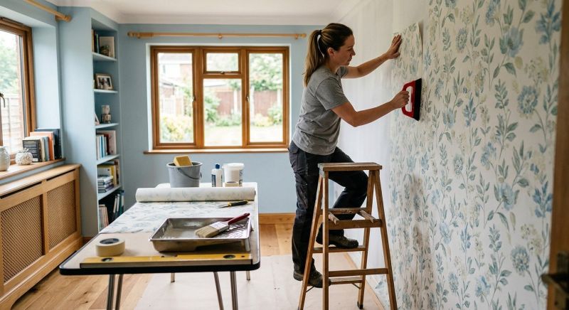 Bedroom Wallpaper Installation in Alpharetta, GA